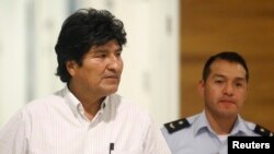 Bolivijski predsednik Evo Morales na bečkom aerodromu Švehat, 3. jul 2013.