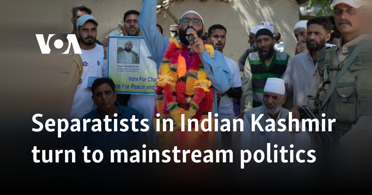 Separatists in Indian Kashmir turn to mainstream politics