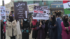 تظاهرات در مخالفت با امضای پیمان امنیتی در کابل 