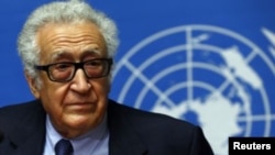 El mediador de la ONU y la Liga Árabe, Lakhdar Brahimi.