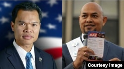 The 18th district’s incumbent representative and Democratic Party candidate Rady Mom (left) and the Republican candidate Kamara Kay (right) are facing off in state legislature elections to represent the 18th Middlesex District at the Massachusetts House of Representatives.
