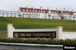 An exterior view of the hotel at the Trump Turnberry golf resort in Turnberry, Scotland, Britain, June 13, 2016.