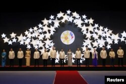 U.S. President Donald Trump attends the Association of Southeast Asian Nations (ASEAN) Summit gala dinner in Manila, Nov. 12, 2017.