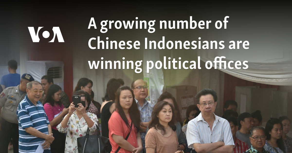 A growing number of Chinese Indonesians are winning political offices  