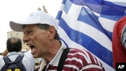 希臘民眾抗議政府預算緊縮政策