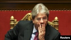FILE - Italy's Foreign Minister Paolo Gentiloni is seen in Rome, Italy, April 5, 2016.