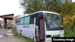 Autobus u kojem je spavao Aziz, Foto: Ajdin Kamber, BIRN BiH