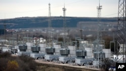 Передвижная газотурбинная электростанция в Крыму (архивное фото)