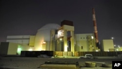 FILE - The reactor building of Iran's Bushehr Nuclear Power Plant is seen, just outside the port city of Bushehr 750 miles (1245 kilometers) south of the capital Tehran.