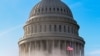 Kubah Gedung Capitol, Washington, D.C., saat dimulainya sidang pemakzulan Senat AS terhadap mantan Presiden Donald Trump, 9 Februari 2021. (REUTERS / Erin Scott)