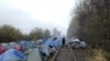 FILE - A migrants makeshift camp is set up in Calais, northern France, on Nov. 27, 2021.