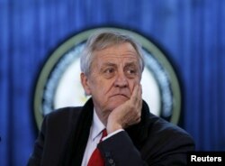 FILE - Nicholas Haysom is pictured at a news conference in Kabul, Afghanistan, Feb. 14, 2016.