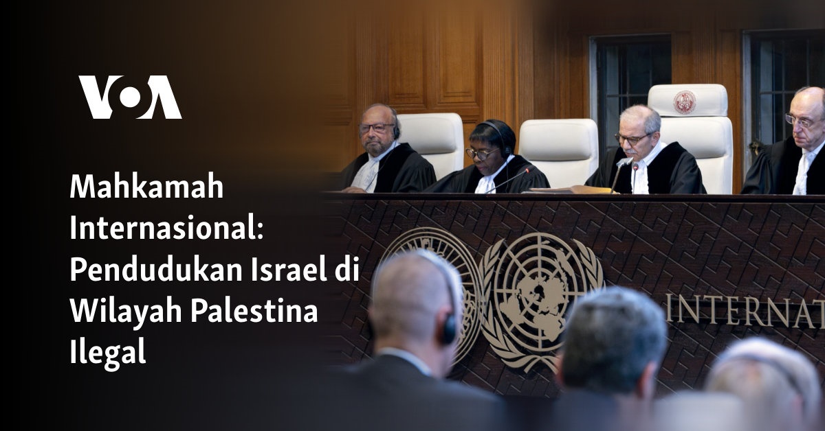 Pendudukan Israel di Wilayah Palestina Ilegal