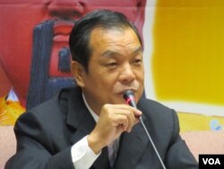 台湾中华道教关圣帝君弘道协会总会长 郭有智(美国之音张永泰拍摄)