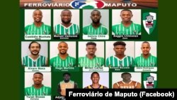 Equipa de basquetebol moçambicana Ferroviário de Maputo que vai participar na BAL, em Kigali