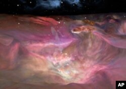 Abstract art found in the Orion Nebula