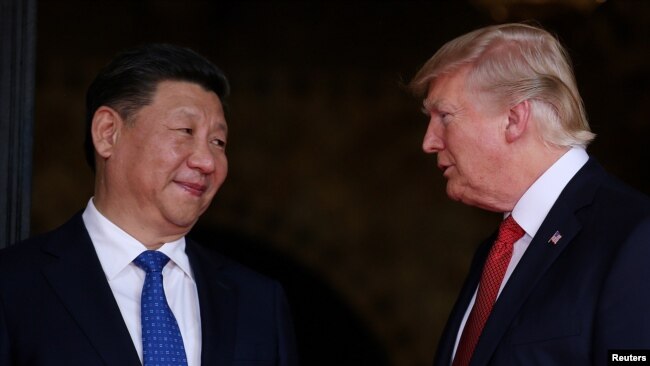 Chủ tịch Trung Quốc Tập Cận Bình và Tổng thống Donald Trump