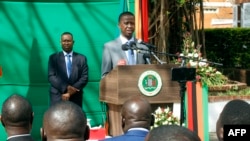 Le président de la Zambie, Edgar Lungu, à Lusaka, le 6 juillet 2017.