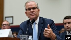 Daniel Elwell, acting administrator of the Federal Aviation Administration, testifies during a House Transportation Committee hearing on Capitol Hill in Washington, May 15, 2019, on the status of the Boeing 737 MAX aircraft.