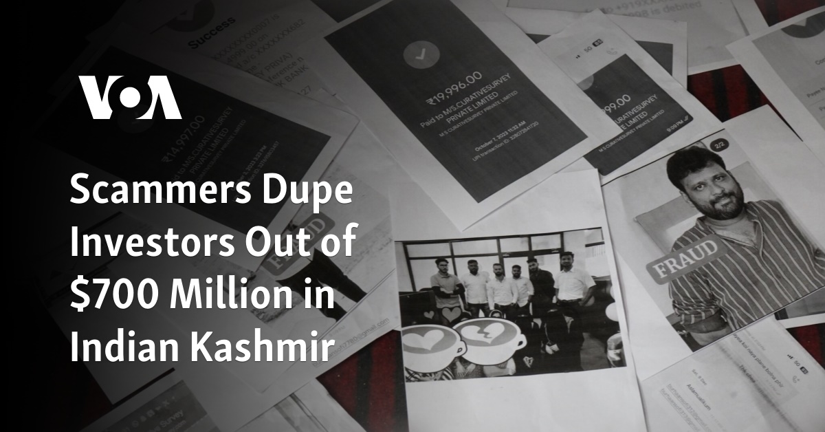 Scammers Dupe Investors Out of $700 Million in Indian Kashmir