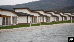FILE - An Arab-funded resort is seen in Bosnia Osenik, 50 kms south of Sarajevo, Bosnia, Oct. 22, 2015. The Bosnian government is cracking down on foreign property owners who are not paying taxes.