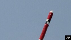 In an undated photo, the South Korean Defense Ministry shows the test-launch of a new South Korean ballistic missile at an undisclosed location in South Korea. South Korea unveiled new cruise missiles it says are capable of hitting any target in North Kor