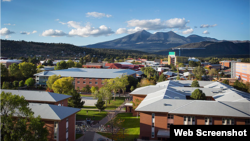 Vista general de la Universidad de Northern Arizona en Flagstaff.