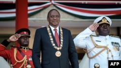 Rais wa Kenya Uhuru Kenyatta. Aliteua baraza la mawaziri 22 tarehe 26 Januari, 2018.