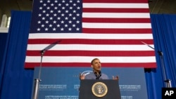 President Barack Obama speaks at Henninger High School in Syracuse, N.Y., Aug. 22, 2013.