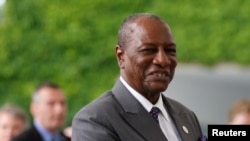 Le président de la Guinée Alpha Condé à Berlin, le 12 juin 2017.