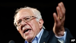 FILE - Democratic presidential candidate Sen. Bernie Sanders, July 6, 2015.