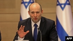 အစ္စရေးလ်ဝန်ကြီးချုပ်သစ် Naftali Bennett. (ဇွန် ၁၃၊ ၂၀၂၁)