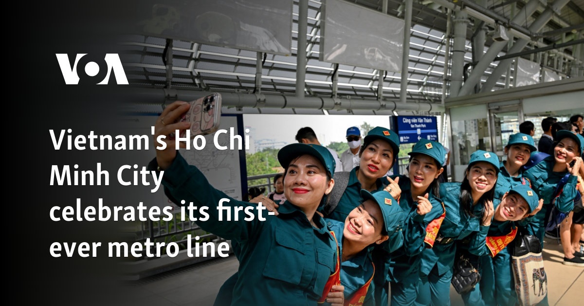 Vietnam's Ho Chi Minh City celebrates its first-ever metro line