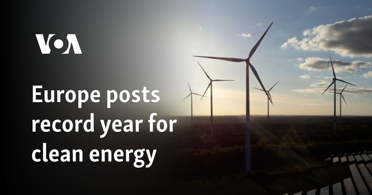 Europe posts record year for clean energy