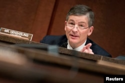 FILE - Chairman of the House Financial Services Committee Jeb Hensarling (R-TX)