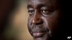 President of the Central African Republic Francois Bozize, at the presidential palace in Bangui, Central African Republic.