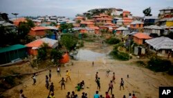 Pengungsi Rohingya di Kamp Pengungsi Balukhali di Bangladesh, Senin, 27 Agustus 2018.