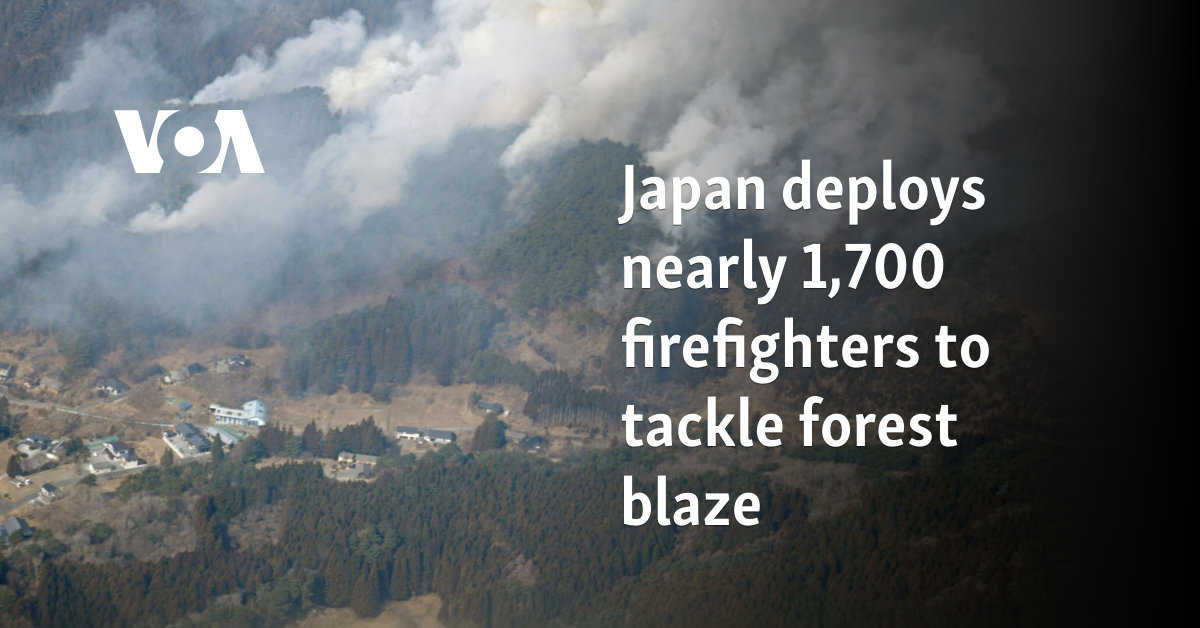 Japan deploys nearly 1,700 firefighters to tackle forest blaze