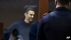5 Şubat 2021 - Rus muhalif siyasetçi Alexei Navalny'nin duruşmasından bir kare 