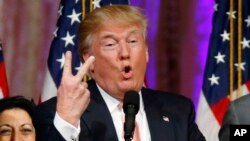 Kepresidenan Donald Trump adalah ancaman terbesar ke-enam yang dihadapi dunia, menurut kelompok riset Inggris, EIU (foto: dok).