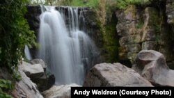 A waterfall in Pipestone National Monument, Minnesota.