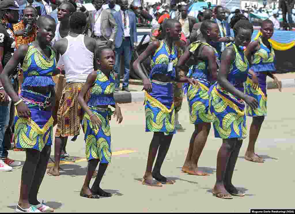 South Sudanese dancers take part in celebrations in Juba to mark four years of independence. &nbsp;