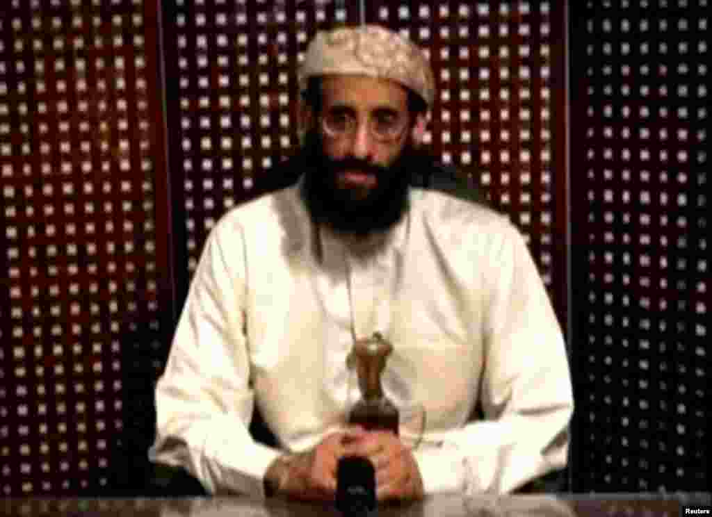 Anwar al-Awlaki, a U.S.-born cleric linked to al Qaeda's Yemen-based wing, gives a religious lecture in this still image taken from video. Anwar al-Awlaki has been killed, Yemen's Defence Ministry said on Friday. REUTERS/Intelwire.com
