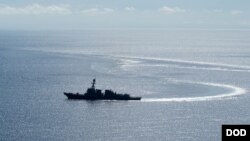 L'USS Dewy en Mer de Chine, le 27 mai 2017.