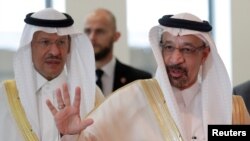 Saudi Arabia's Oil Minister Khalid al-Falih arrives for an OPEC meeting in Vienna, Austria, June 22, 2018. 