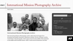 Screenshot of International Mission Photography Archive administered by the Center for Religion and Civic Culture and the Digital Library at the University of Southern California