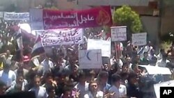 شام میں حکومت مخالف مظاہرے جاری