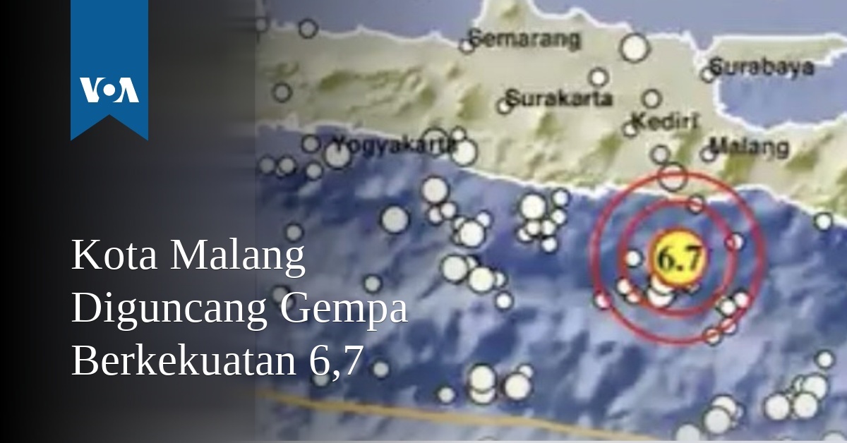 Kota Malang Diguncang Gempa Berkekuatan 6,7