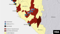 2014年在几内亚、利比里亚和塞拉利昂的埃博拉出血热疫情及相关治疗设施