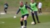 La capitaine de l'équipe nationale féminine de football de France Amandine Henry à une séance d'entraînement avant la Coupe du Monde de la FIFA en France, 29 mai 2019.